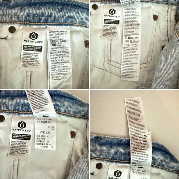 Levi’s 501 NWT Men’s 150 Anniversary Jeans Button Fly Straight Leg Size 32x32 - Picture 8 of 16
